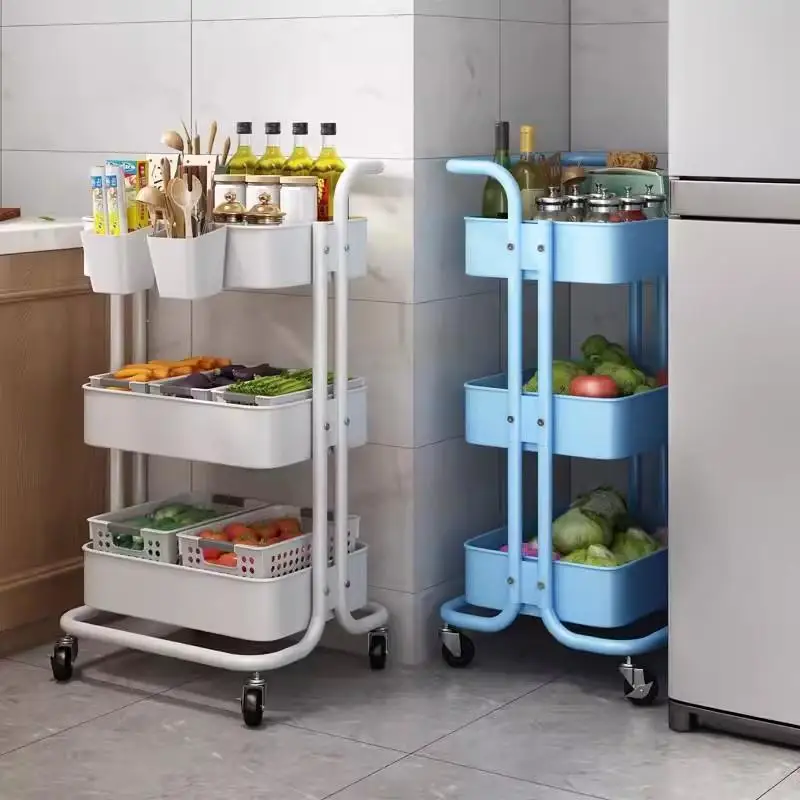 Полка для хранения на тележке органайзер кухонной мебели тележка