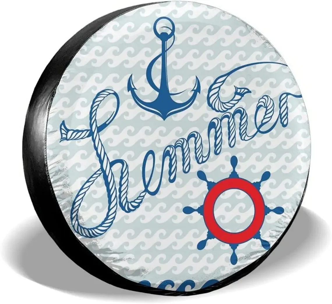 Осенний декор летние морские символы запасные шины обложки для женских шин