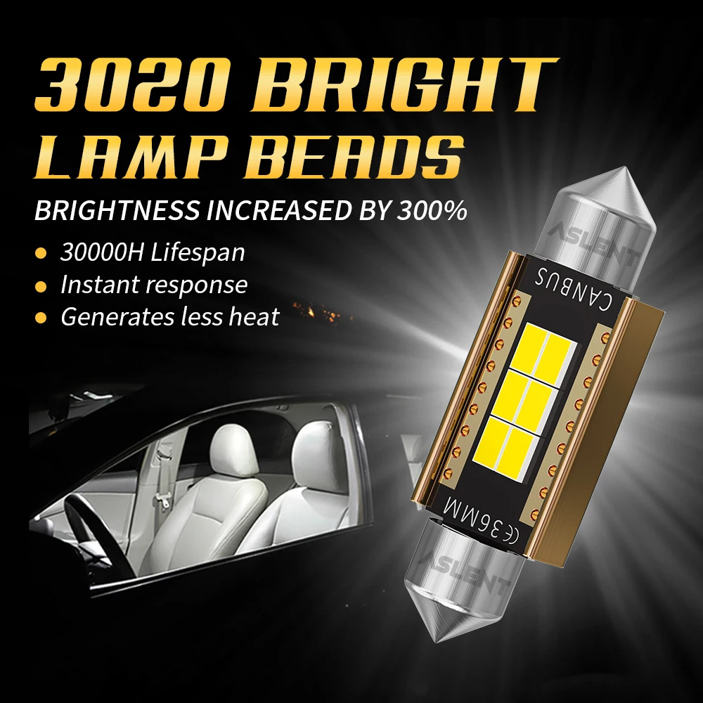 2 шт. автомобильные лампы C5W 31 мм 36 39 41 C10W