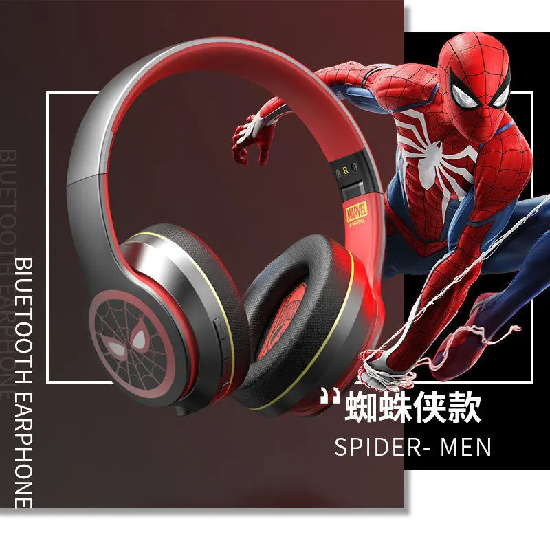 

Marvel spider man sports music game computer with thread headset wireless Bluetooth headset Over the Ear wireless Dynamic
