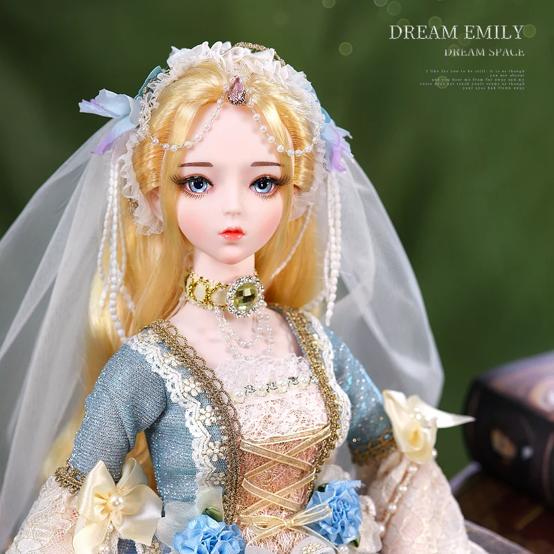 

Dream Fairy 1/3 BJD Lolita style 62CM Ball Jointed Dolls Full Set High-end Customized Makeup DIY for Girls