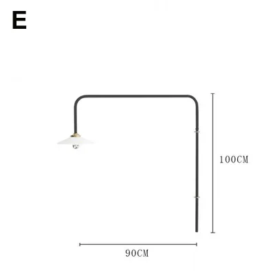 

Настенная лампа Wushiyu, металлическая, черная