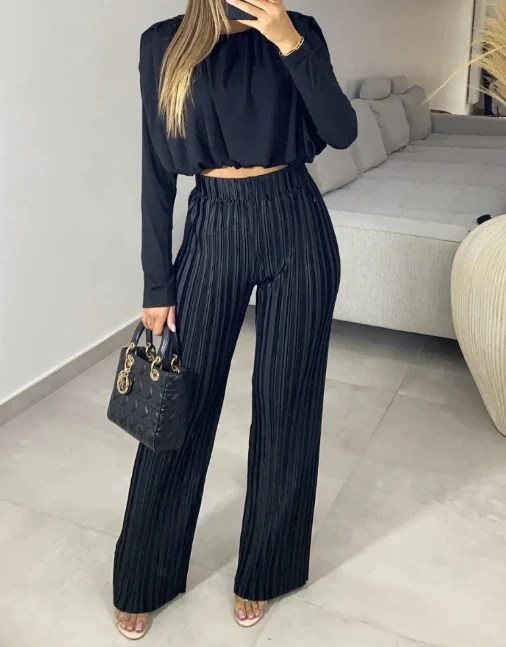 Женский Повседневный комплект из 2 предметов рубашка с коротким рукавом и