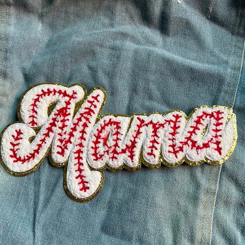 Нашивка на одежду для мамы аппликация с вышивкой и надписью английском языке