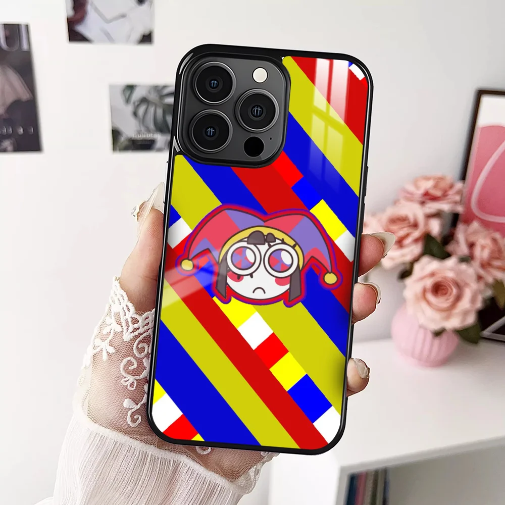 Фото Удивительный цифровой чехол для телефона C-Circus для iPhone 16, 15, 14, 13, 12, 11 Pro Xs Max Mini Plus, противоскользящий, жесткий чехол №3