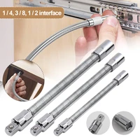 flexible extension bar magnetic socket extension bar 14 38 12 shaft tool adapter bit holder connector screwdriver adpater