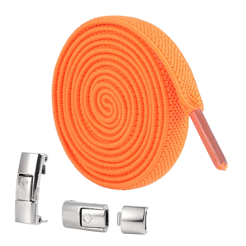 Эластичные шнурки для обуви плоские толщиной 8 мм без завязывания детей и