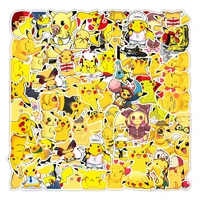 103050pcs kawaii pikachu pokemon anime stickers cartoon diy travel luggage guitar fridge laptop waterproof graffiti stickers