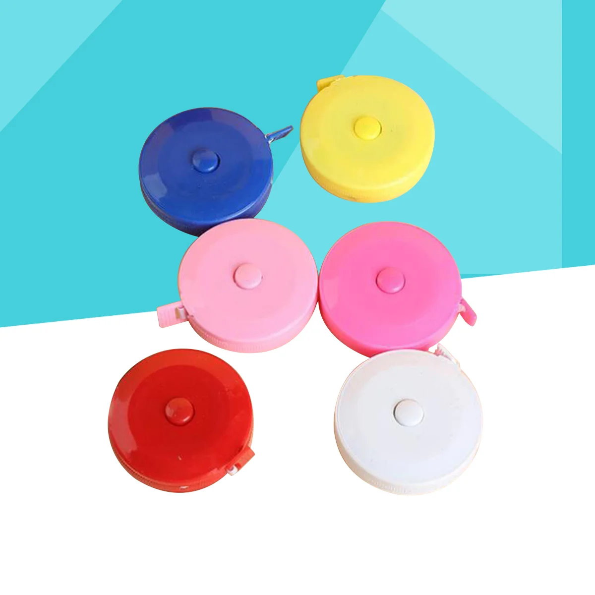 

12Pcs 1.5M Tape Measure Retractable Creative Measuring Tape Measure Ruler for Body Measurement Sewing Tailor