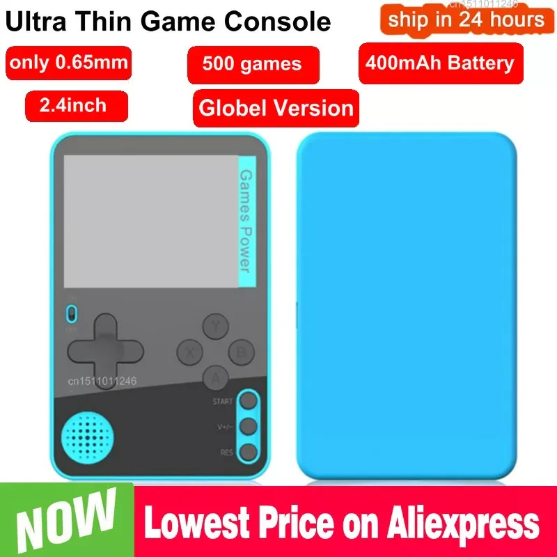 

Ultra Thin Handheld Video Game Console Portable Game Player Built-in 500 games Retro Gaming Console consolas de jogos de vídeo
