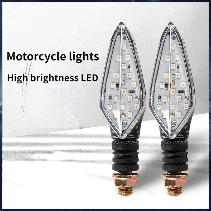 

2PCS Universal 12V Motorcycle LED Turn Signal Light Brake Light Warning Light