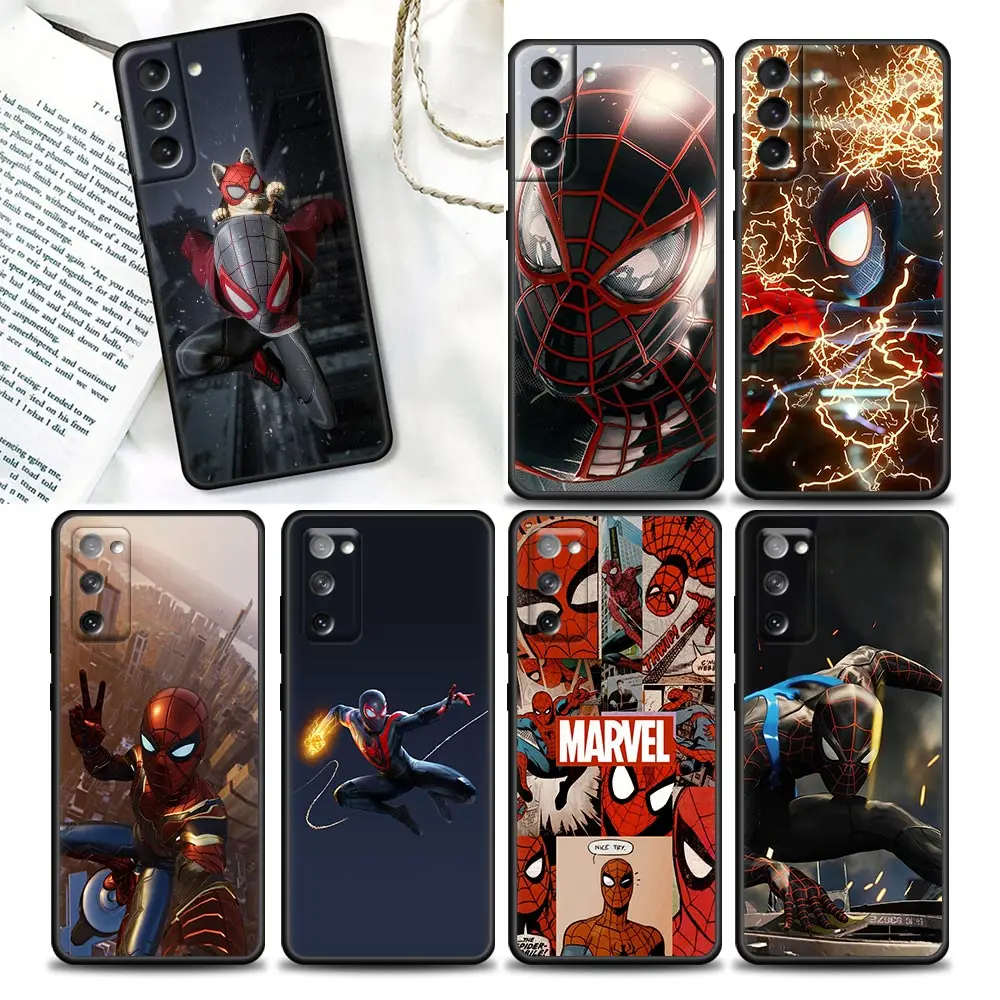 

Marvel Venom Spider Man Comics Phone Case For Samsung Galaxy S22 S21 S20 Fe 5G S7 S8 S9 S10e Plus Ultra Black Cover Fundas Coque
