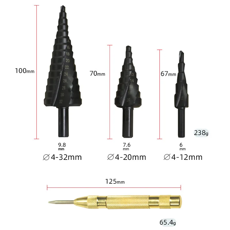 Yunbei 10 комплектов из пяти сверлильных перфораторов для деревообработки с фаской