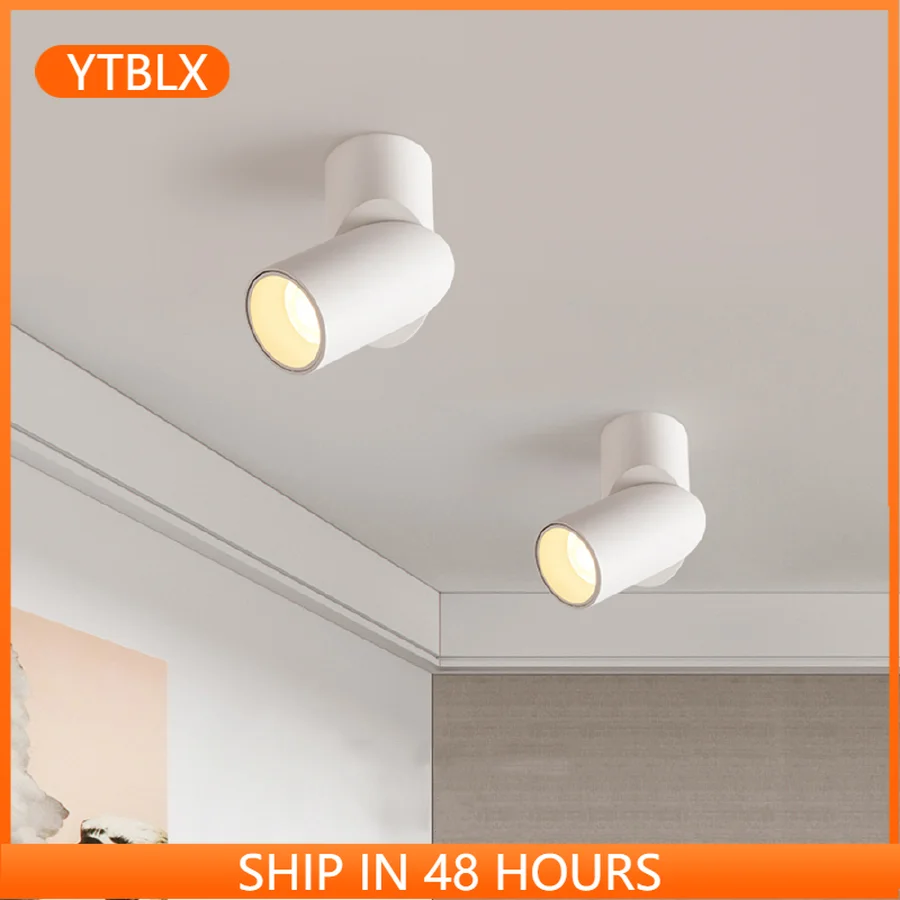 

Светодиодные точечные светильники Zerouno, точечные светильники с cob-чипом, угловые поворотные комнатные светильники для гостиной, спальни, крыльца, 90-260 В, домашние повседневные светодиодные светильники, освещение