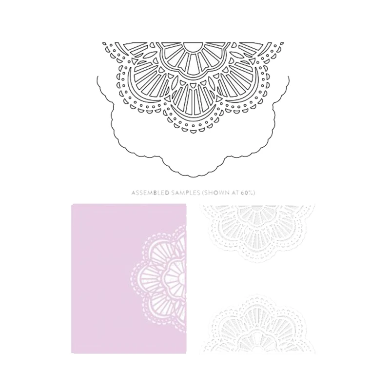 Новый День матери элегантные края салфетки для резки штампы скрапбукинга