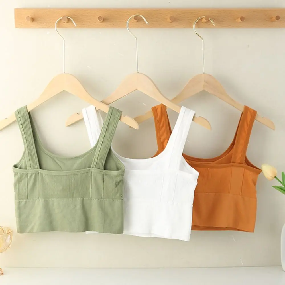 

Soft Fashion Design Yoga Sponge Thread U Neck Invisible Bra Backless Camisoles Push Up Bra Womens Lingerie