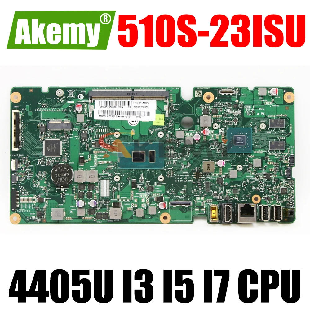 

6050A2817301 Motherboard For Lenovo 510S-23ISU 520S-23IKU Laptop motherboard MainBoard ISKLST1 VER:1.0 W/ 4405U I3 I5 I7 CPU