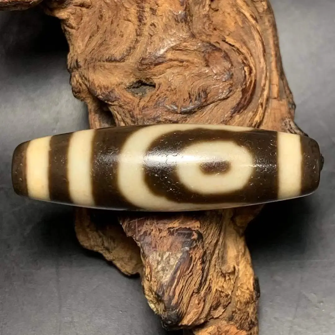 2-глазные бусины Tibentan Dzi два глаза древние каменные антикварные для