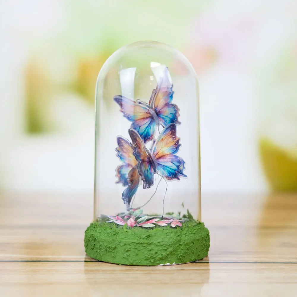 Праздничный ботанический бант-фонарь горячий шоколад бабочка металлические