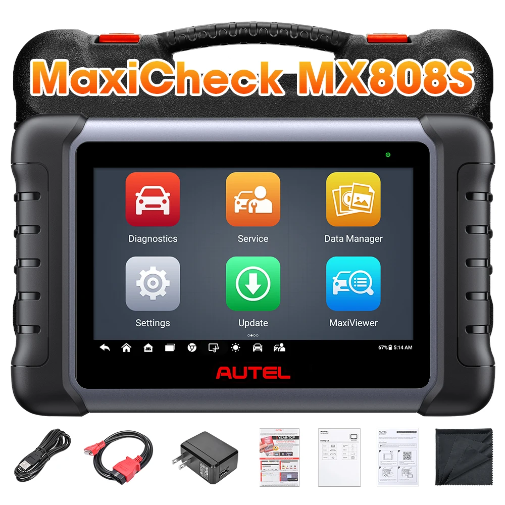 Autel MaxiCheck MX808S mk 808 bt 808ts от maxicom mk808ts OBD2 все системы с двунаправленным