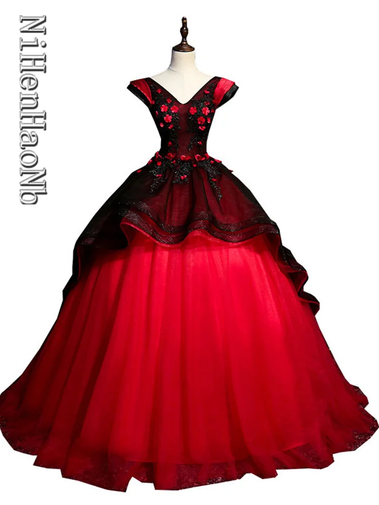 

Quinceanera Dresses Red Party Dresses Robe De Mariée Rouge Vestido De Debutante 15 Anos
