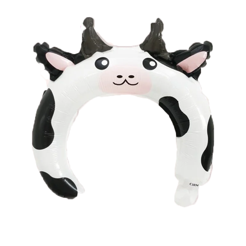 Фольгированные воздушные шары в виде фермы коровы детские игрушки для будущей