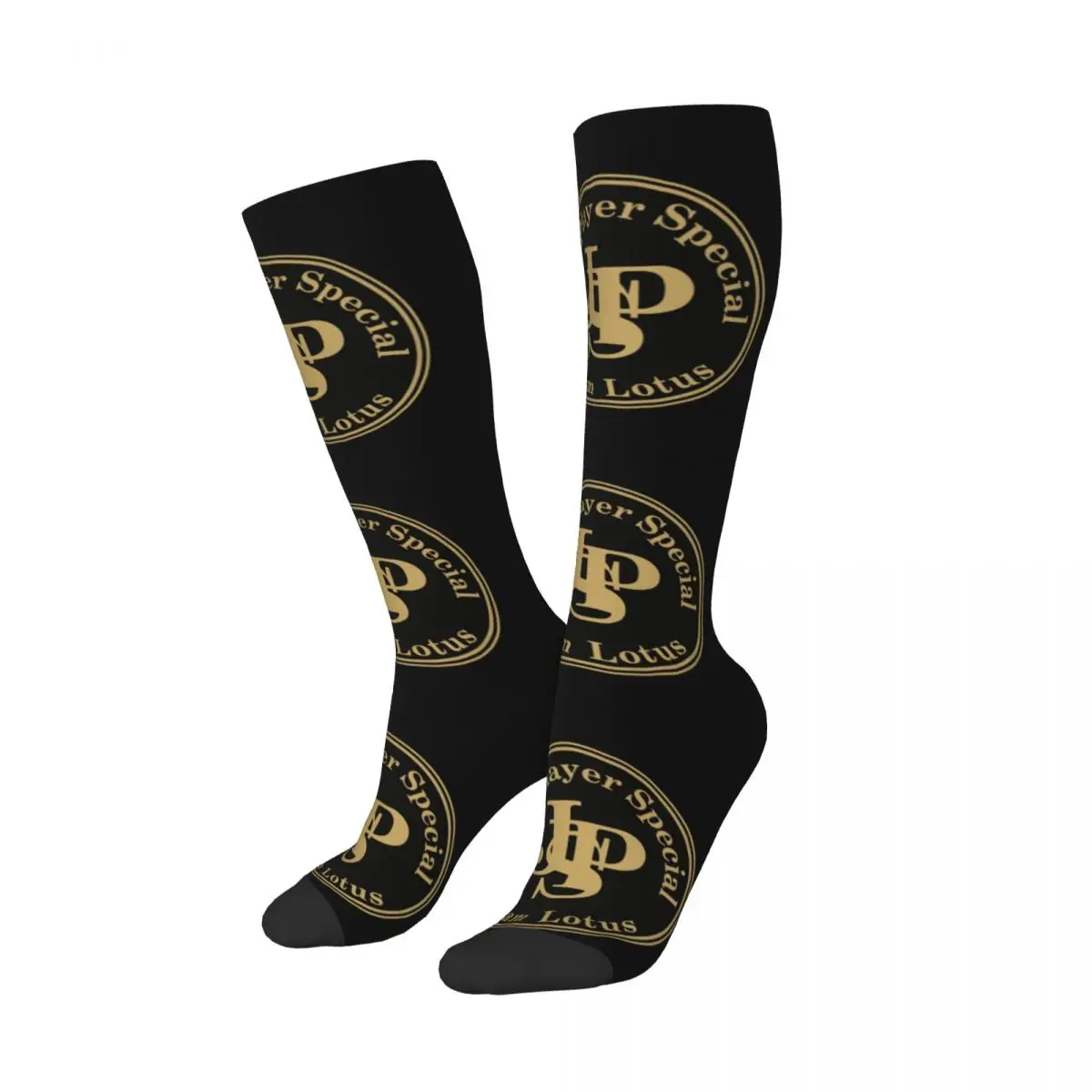 

Чулки Kawaii JPS John Player, женские чулки для девочек с 3D принтом, специальная команда Lotus, спортивные футбольные гольфы до колена