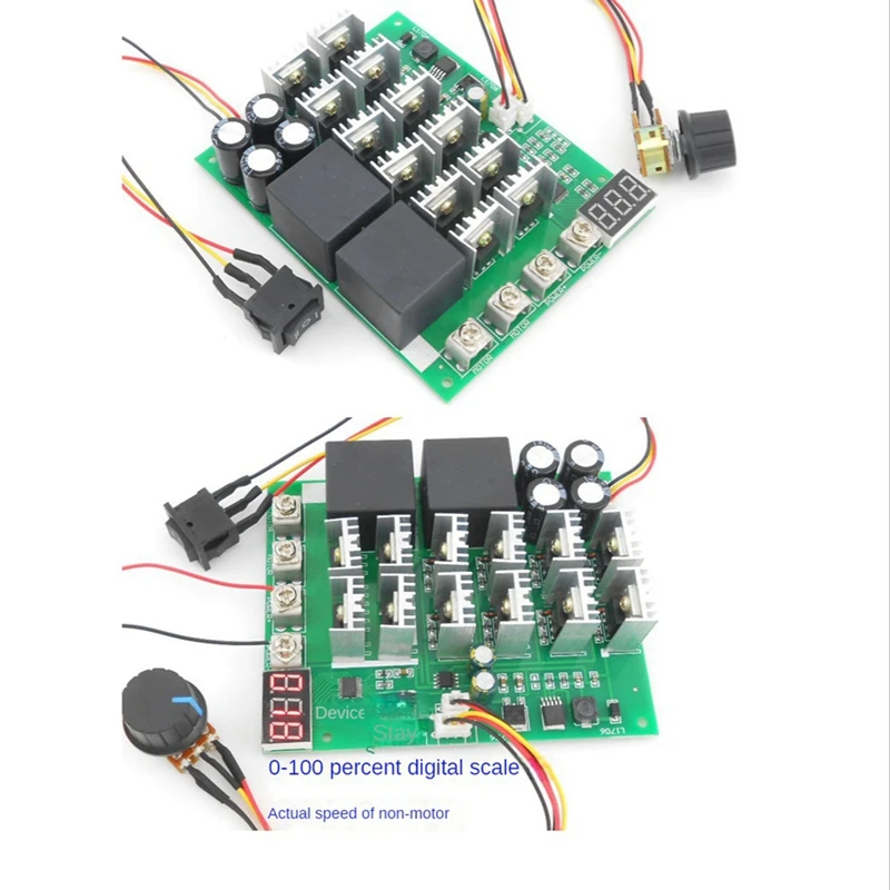 Цифровой дисплей реверсивный модуль 0-100% регулируемый двигатель постоянного