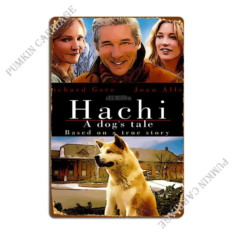 

Металлический плакат с изображением героев мультфильма Hachi, таблички для паба, кухня, жестяной плакат