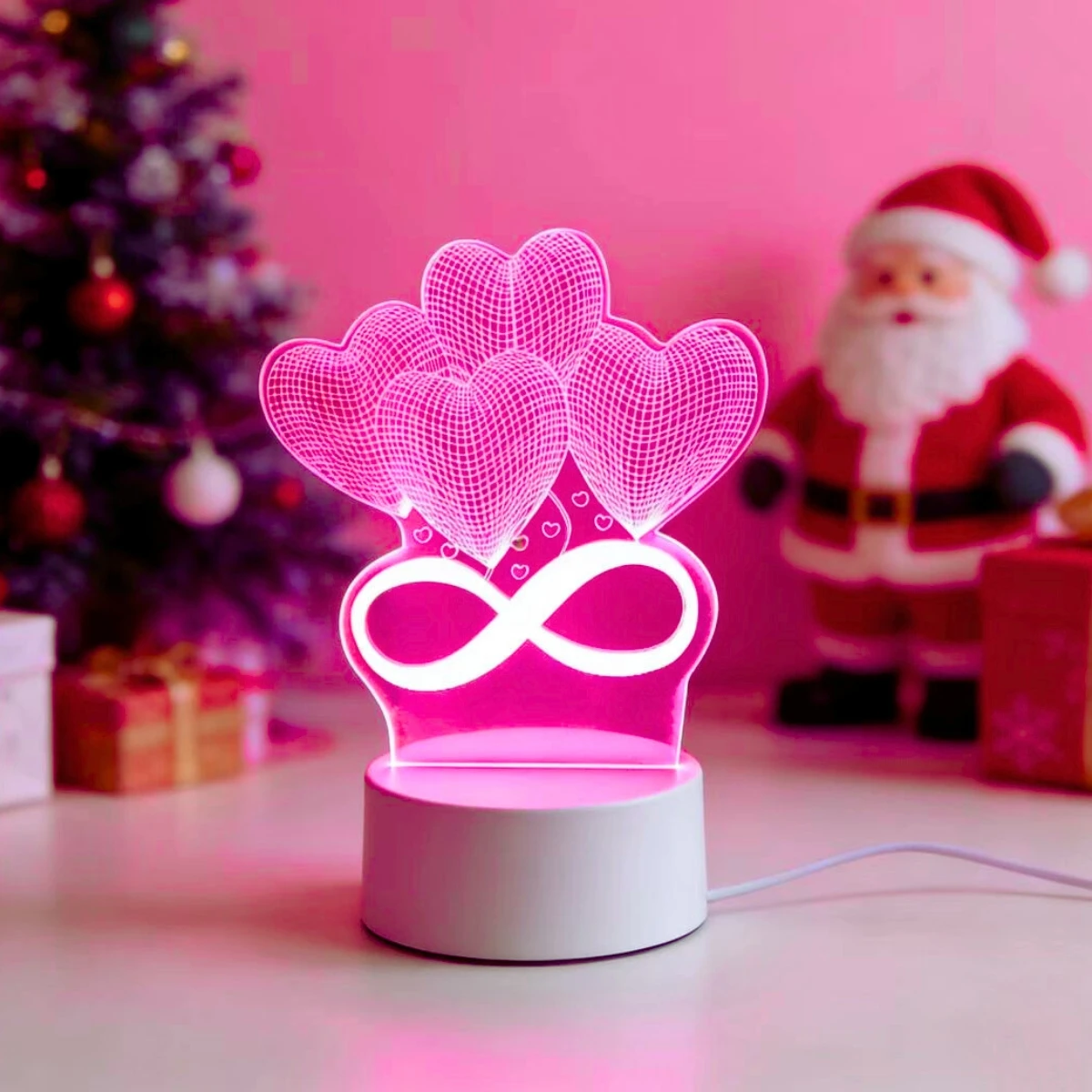 

USB светодиодный ночник в форме сердца