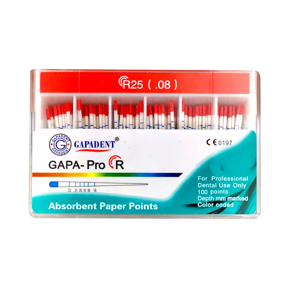 Фото Стоматологические RECIPROC Gutta Percha Point, впитывающие бумажные точки, 08 R25 06 R40 05 R50, сабельные файлы, эндодонтические абсорбирующие корневые каналы №2