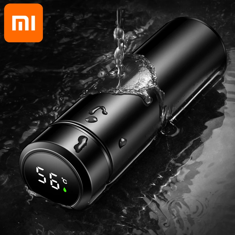 

Умная изоляционная чашка Xiaomi, бутылка для воды, СВЕТОДИОДНЫЙ Цифровой температурный дисплей, термокружки из нержавеющей стали, интеллектуа...