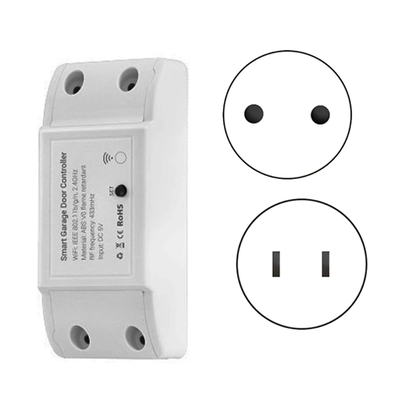 

Tuya Smart WIFI 2.4G Garage Door Opener Controller Open & Close By Phone APP No Need Hub For Google Home