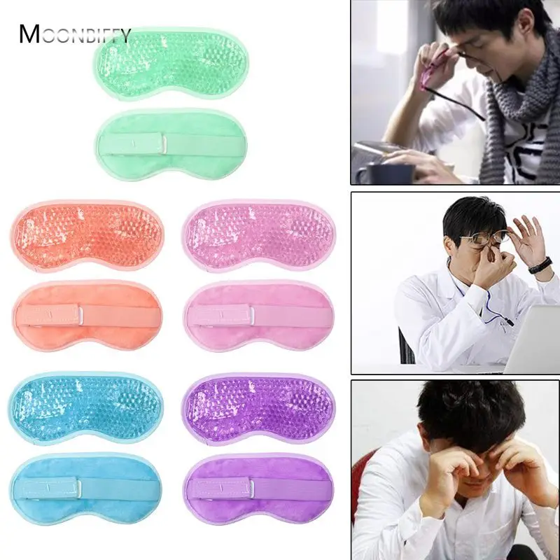 

Eye Massage Instrument Sleep Eye Pillow PVC Gel Ice Bag Eye Mask Relax Elastic Sleep Cold and Heat Therapy Ice Goggles