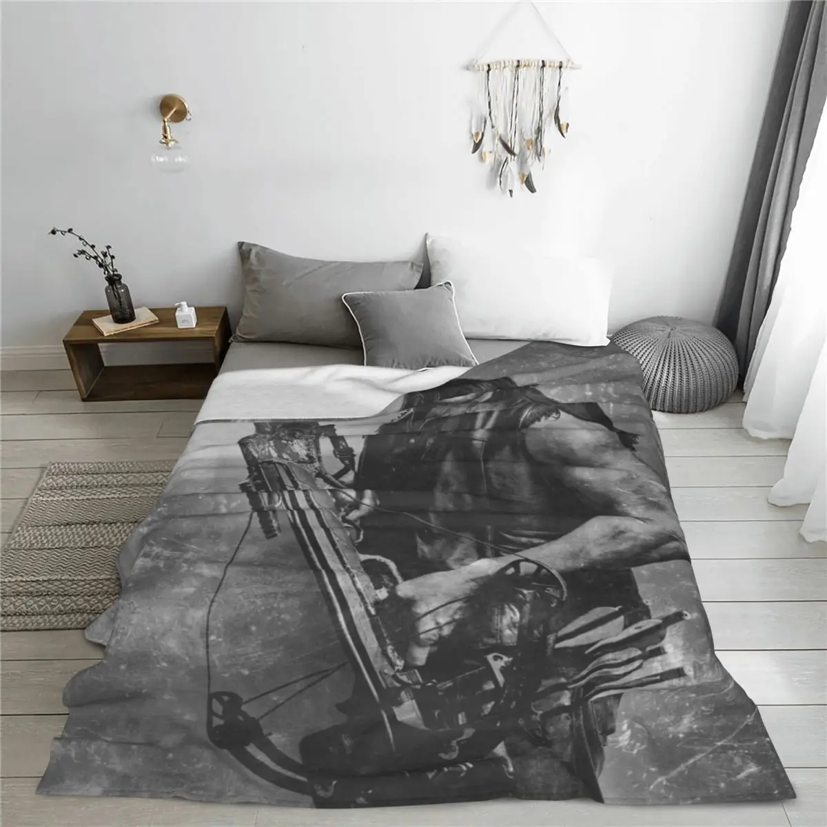 Одеяло Ходячие мертвецы Дэрил Диксон микрофлисовое одеяло четыре размера модное