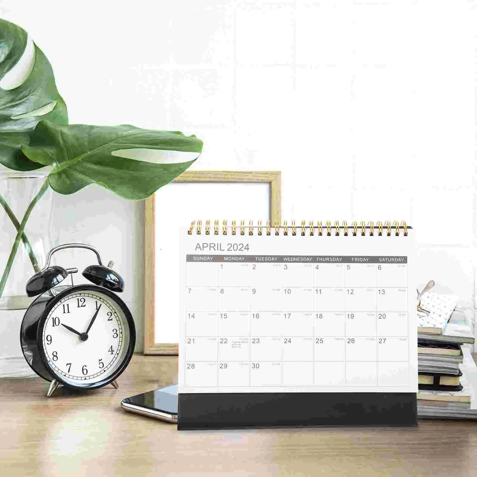 

Miniture Decoration 2024 Desk Calendar Home Standing Flip Paper Small Decorative Office Agenda