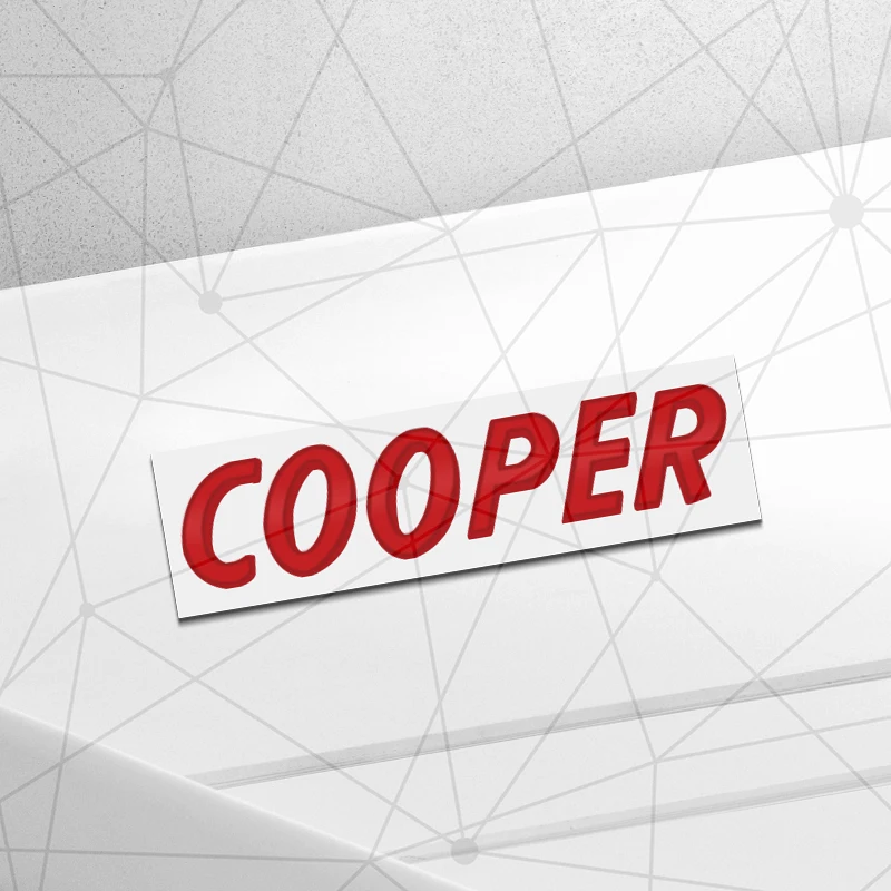 

3D Auto Metal Cooper S SD Значок автомобиля Задний багажник Эмблема Наклейка ЛОГОТИП Декор Для Mini Cooper ONE Clubman Paceman JCW R56 R58 R59 F60