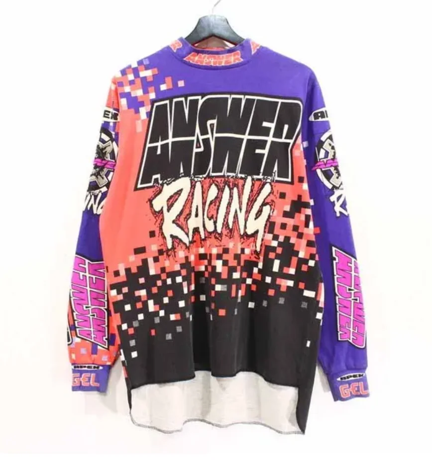 Велосипедная футболка pro 2024 мотоциклетная рубашка на заказ длинная для горного