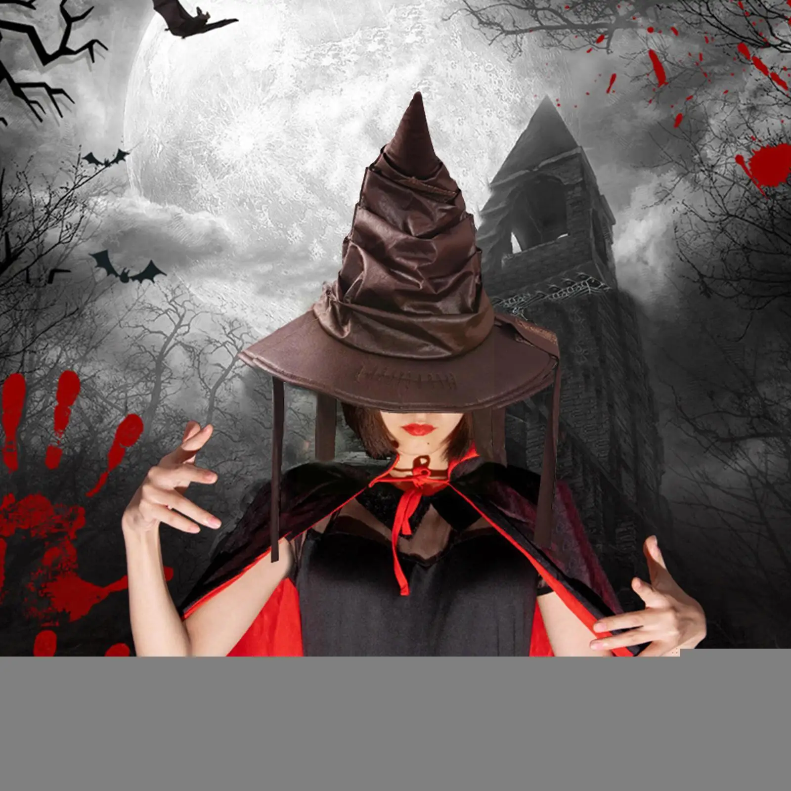 

Halloween Wizard Hat Men's And Women's Cosplay Witch Hat Decoration Performance Halloween Gift Cosplay Halloween Supplies E5h9