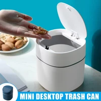 mini small waste bins desktop garbage basket home table plastic trash can office supplies dustbins sundries barrel box