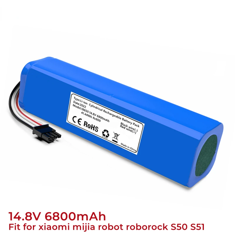 

Литий-ионный Роботизированный аккумулятор 6800Mah 2-й робот Roborock S50 S51 S55 аксессуары Onderdelen