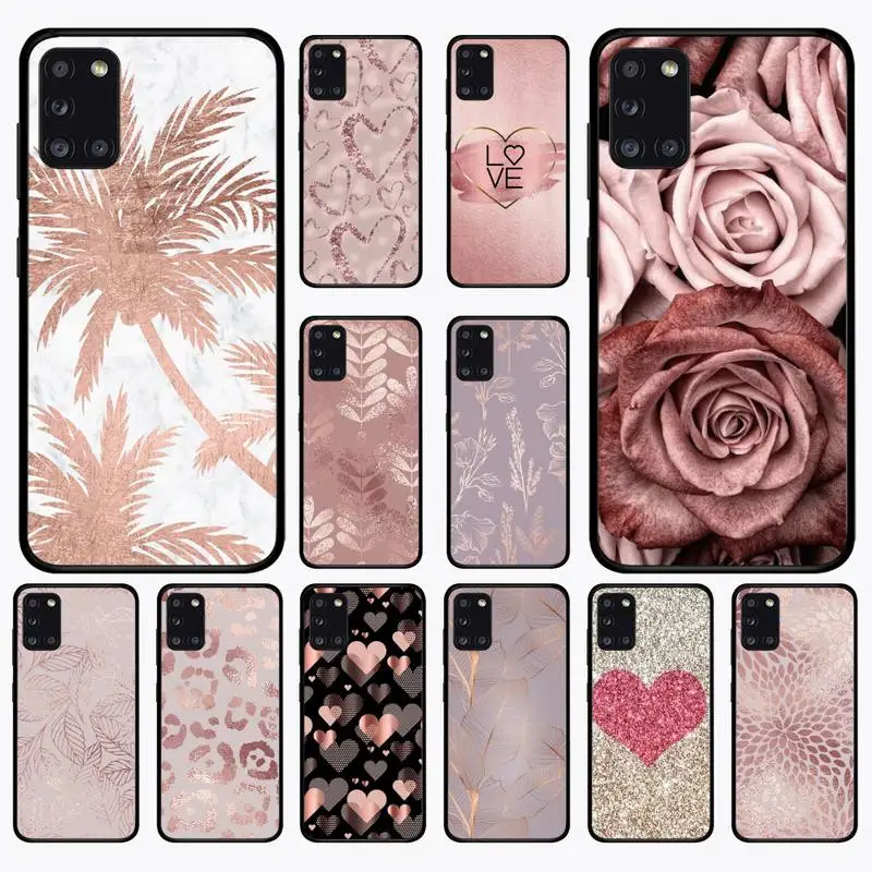 

Beautiful Gold Rose Phone Case For Samsung A70 A71 A72 A51 A52 A53 A30 A21 A02 S A40 A32 A31 A13 A12 A10 Cover