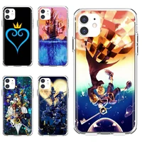 phone covers anime kingdom hearts stained glass comic for iphone 10 11 12 13 mini pro 4s 5s se 5c 6 6s 7 8 x xr xs plus max 2020