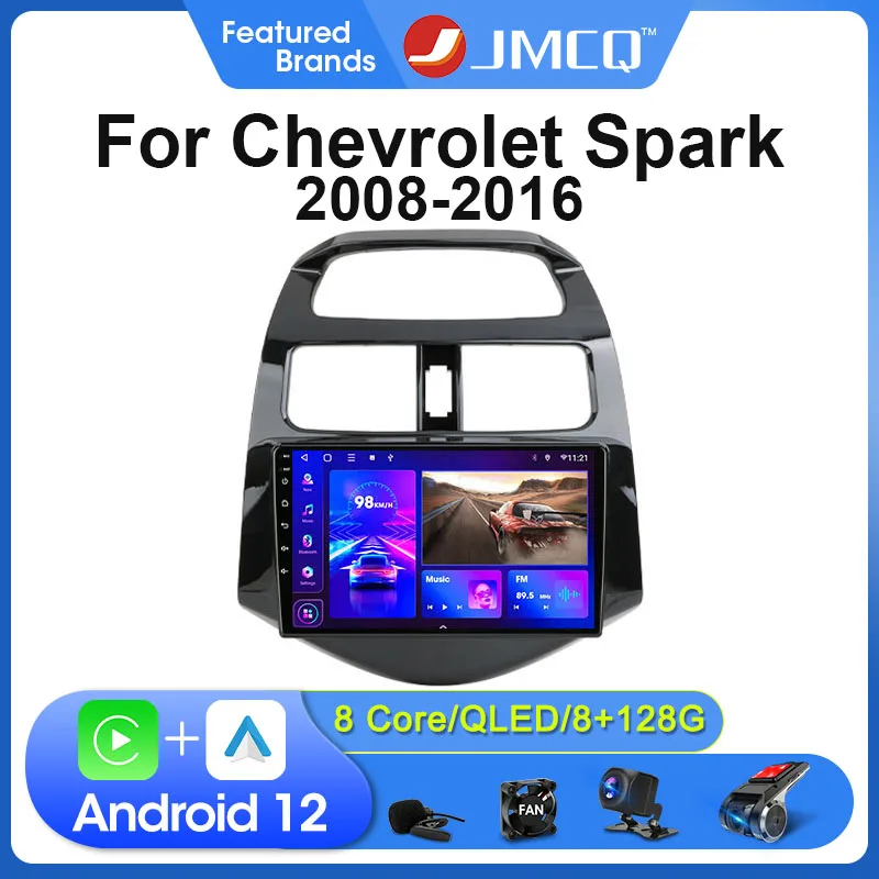 JMCQ 2Din 4G Android 12 автомобильный радиоприемник мультимедийный видеоплеер для Chevrolet