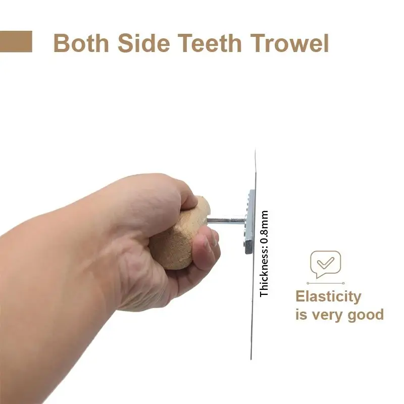 40 см стандартный шпатель из нержавеющей стали с квадратным вырезом для плитки