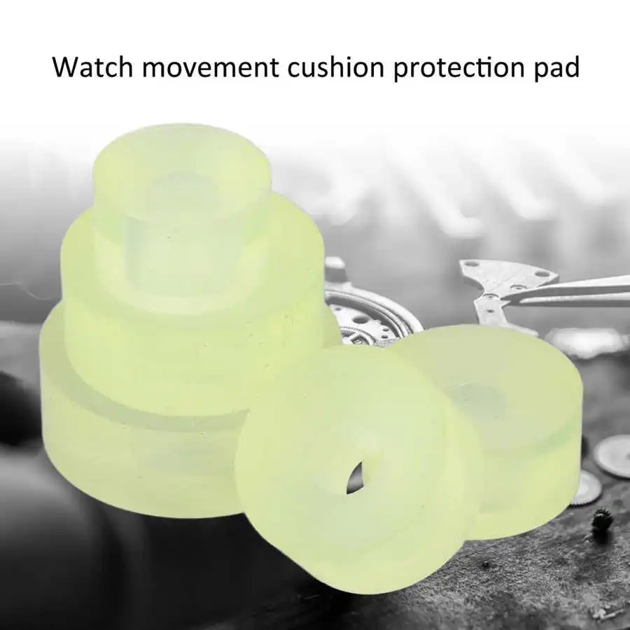 5Pcs Rubber Anti Slip Watch Movement Cushion Protection Pad Holder 20 25 30 35mm Repair Battery Change Tool for Watchmaker - купить по