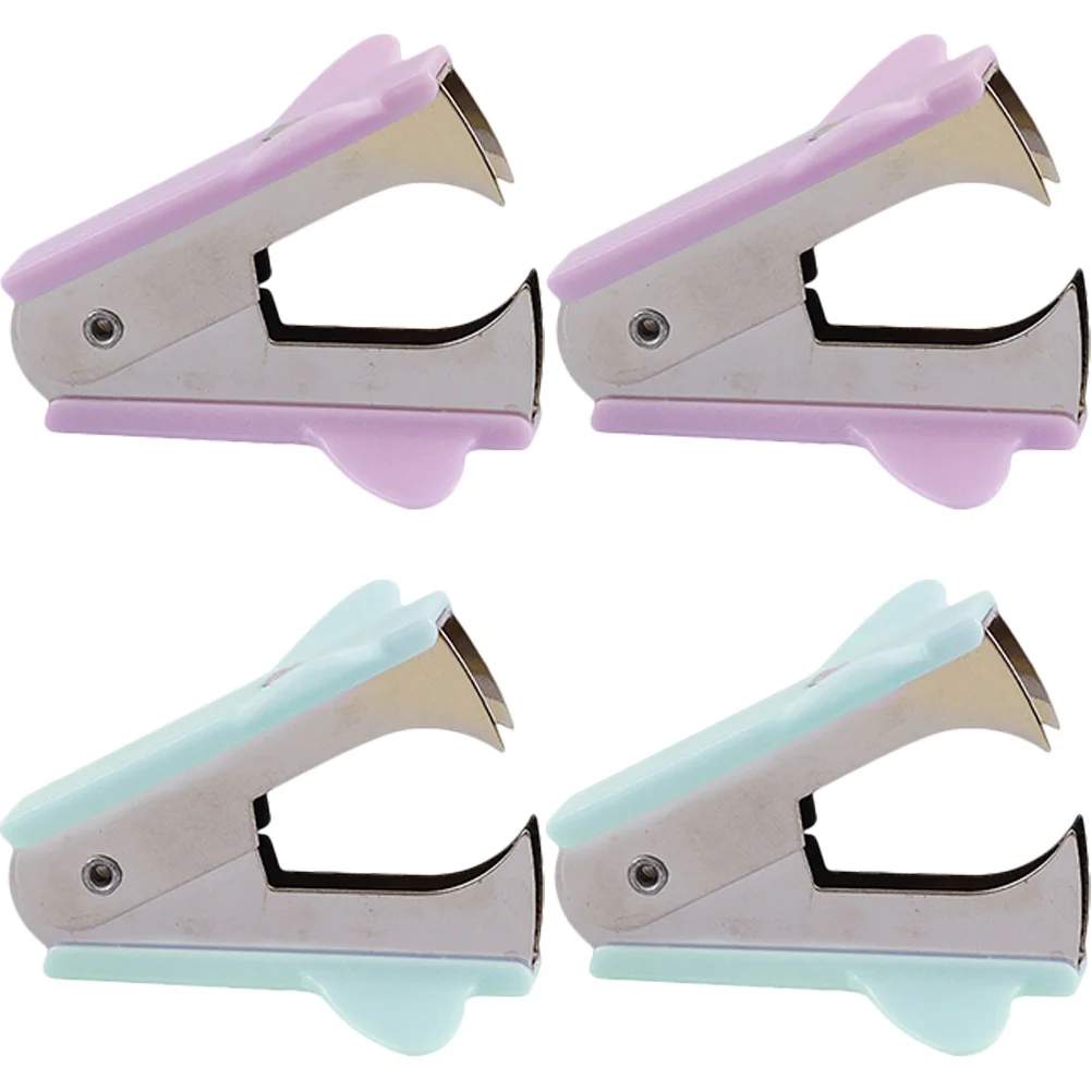 

Инструменты для ногтей, мини-степлер для удаления степлера, ручной эргономичный съемник для офиса, 4 шт., экономия труда