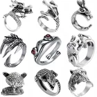 Кольцо в виде змеи, регулируемое, стереоскопическое, в европейском стиле, 1 шт.