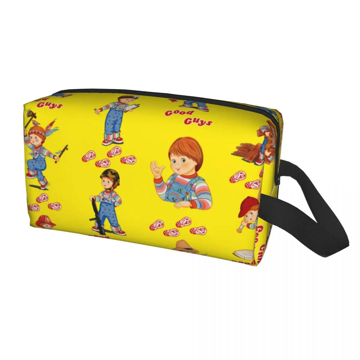 

Cute Cartoon Good Guys Chucky Doll Travel Toiletry Bag Women Child's Play Makeup Cosmetic Organizer Beauty Storage Dopp Kit