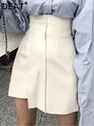 Женская юбка-полубоди с высокой талией DEAT, юбка мини в Корейском стиле, модель WL23601XXL на весну и лето, 2022